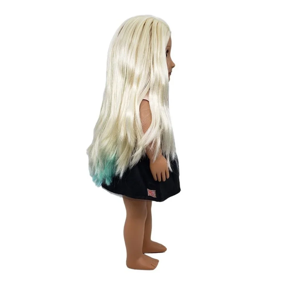 Our Generation Amya Deco Doll Blonde Green Hair Hazel Eyes Fashion Toy 18 in - Picture 2 of 12